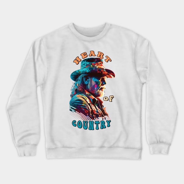 Heart of Country Crewneck Sweatshirt by Toonstruction